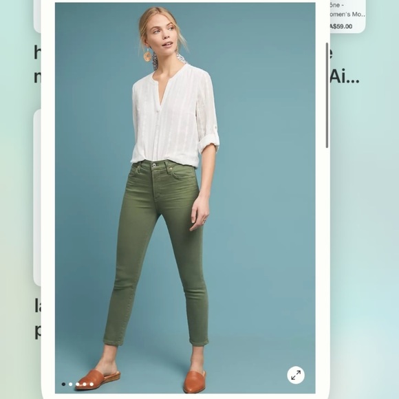 Citizens of Humanity Anthropologie NWT Rocket High-Rise Skinny Jeans Size 28. - Picture 2 of 12